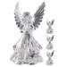 Home Decor Bedside Lamps Angel Night Light Ornaments Lighted Crystal Figurine Color Changing Statue Figurines Mini Shine 4 Pcs