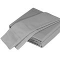 4-Piece Bamboo Viscose Sheet Set for Queen Size Bed Hotel Luxury Silky Soft Bed Sheets 320 Thread Count Sateen Weave Fitted Sheet Flat Sheet Two Pillowcases Silver+Grey