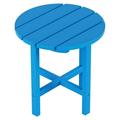 WO Home Furniture Outdoor Side Table 18 Round Outdoor Adirondack Small End Table (Pacific Blue)