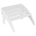 MYXIO Outdoor Ottoman Patio Adirondack Ottoman Foot Rest All Weather Lumber Folding Foot Stool for Adirondack Chair Widely Used for Outside Porch Pool Lawn Backyard White