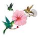 Act Now! Gomind Bird Feeder for Backyard Hanging Bird Feeder Hummingbird Feeder Strong Suction Cups Red Flower Winding Copper Clear Tube