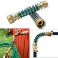 lsiaeian Flexible Garden Hose Extender with Coil Spring Prevents Kinks And Water Leakage Tension Spring Garden Hose Connector