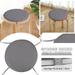 Pjtewawe Home Decoration Cushion Round Garden Chair Pads Seat Cushion for Outdoor Stool Patio Dining Room Four Ropes Dark Gray