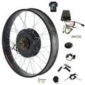 20 x 4.0 170mm Dropout Fat Electric Bike Kit 72v 2000w Electric Fat Tire Snow Bike Rear Wheel Hub Motor Kit with Sabvoton 45A Sine Wave Controller TFT UCK1 Color Display 7-speed Flywheel