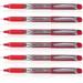 Pilot 019590 Hi-Tecpoint V10 Grip Pen (Red - Pack Of 6)