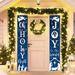 1 Pair Christmas Nativity Porch Sign Banner Merry Christmas Door Banner Joy To The World Jesus Religious Banner Front Porch Holy Nativity Christmas Decorations For Home Xmas Holiday Front Door
