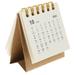 Mini Desk Calendar 2023 2022- Desktop Standing Tabletop Accessories Small Office Student