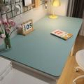 Environmental protection desk mat students leather solid color coffee table mat oil proof table cloth learning computer desk mat non-slip