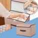 Hxoliqit Storage Box Foldable Clothing Sundries Portable Storage Box With Lid Foldable Storage Box Storage Boxes For Clothes Organizer (Multi-color)