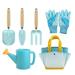 Outdoor and Garden Clearance Large CRAMAX Kids Gardening Tools Set 6 PCS Garden Tool Set for Kids Outdoor Playset Kids Yard Tools Garden Toys for Toddlers Age 3-8 Gift for Boys & Girls