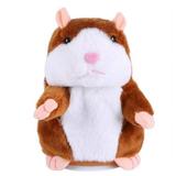 Actoyo Talking Hamster Plush Toys Interactive Stuffed Plush Animal Talking Toy Cute Sound Effects with Repeats Your Said Voice Best Buddy for Kids Gift