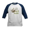 CafePress - The Sloth Is My Spirit Animal Baseball Jersey - Kids Cotton Baseball Jersey 3/4 Sleeve Shirt