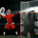 SKYSHALO 12 x9 3-IN-1 Lacrosse Goal Net with Backstop & Target Rebounder Equipment