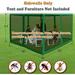 X Replacement Mesh Netting Screen Wall Sidewall With Zipper For Gazebo Canopy Tent (Sidewall Green)