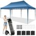 10 x 20 Pop up Canopy for Wedding Heavy Duty Canopy Party Tent Instant Commercial Tent Waterproof Portable Outdoor Canopy with 4 Sandbags UPF 50+ Roller Bag Blue