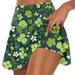 Apepal St. Patrick s Day Dresses And Skirts for Women Women s Fashion St Patrick Printed Casual Sports Fitness Running Yoga Tennis Skirt Pleated Short Skirt Shorts Half Skirt Green 5XL