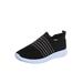 Oucaili Women Tennis Sport Shoes Slip-on Sock Shoe Ladies Running Jogging Mesh Sneakers