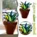 Apmemiss Clearance Fake Succulent Agave Plants Artificial Plant Faux Agave Succulent Plant Potted Artificial Aloe Plant in Pot for Desk Modern office Living Room Table Shelf Home Indoor Outdoor Decor