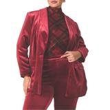 Plus Size Women's Slim Tuxedo Blazer by ELOQUII in Biking Red (Size 20)