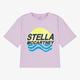 Stella Mccartney Kids Teen Girls Lilac Purple Cotton Boxy T-Shirt