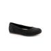 Women's Sonoma Ballerina Flat by SoftWalk in Black Embossed (Size 7 M)