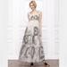 Anthropologie Dresses | Leifsdottir Floral Sketch Maxi Dress, Silk, 8 | Color: Black/Cream | Size: 8