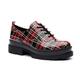 Jessica Simpson Shoes | Jessica Simpson Sayze Lug Oxfords, In Retro Plaid. Size 6 Us / 36.5 Eu | Color: Black/Red | Size: 6