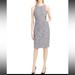 J. Crew Dresses | J. Crew Women’s Sz 8p Navy Tipped Tweed Sheath Dress W/Pockets Nwot Sleeveless | Color: Blue/Pink | Size: 8p