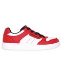 Skechers Boy's Quick Street - Vorton Sneaker | Size 3.0 | Red/White | Synthetic/Textile | Machine Washable