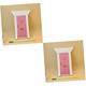 ibasenice 2pcs Miniature Diy House Lip Gloss Wooden Furniture