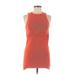 Zara Casual Dress - Mini Crew Neck Sleeveless: Orange Dresses - Women's Size Medium