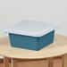 ECR4Kids Square Bin w/ Lid, Storage Containers, 2-Pack in Green/Blue | 6.77 H x 15.16 W x 15.16 D in | Wayfair ELR-16402-TQ