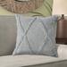 Langley Street® Kostya Square_Ox Bay Hand Woven Diamond Cotton Pillow Cover Cotton in Gray | 18 H x 18 W x 0.5 D in | Wayfair