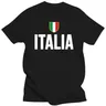 Maglietta da uomo Italia Shield Logo t-shirt Italia Patch bandiera italiana Badge-RT magliette da
