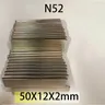 N52 50x12x2 50 x12 2.5 magnete al neodimio blocco Super forte magnete permanente Imane Bar motore