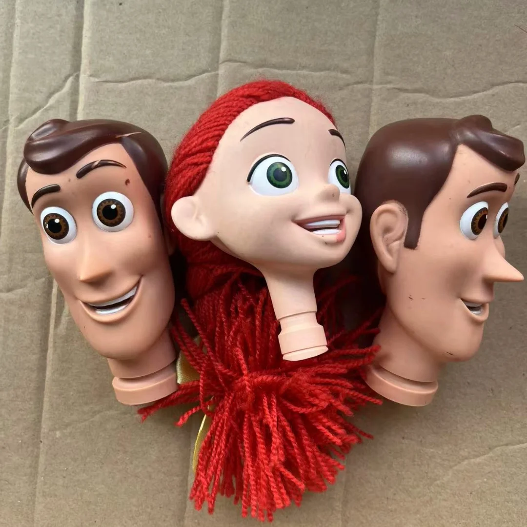 Disney Woody Tris Puppe Köpfe 1/4 Puppe Braun Grau Hüte Lange Männliche Stiefel Kinder DIY Puppe Dressing Dekore Puppe Zubehör