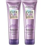 L Oreal Paris Everpure Volume Sulfate Free Shampoo For Color-Treated Hair Volume + Shine For Fine Flat Hair With Lotus Flower 2 Count (8.5 Fl; Oz Each) (Packaging May Vary)