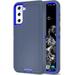 Galaxy S21 Plus Case for Samsung Galaxy S21 Plus 5G Case Military Drop Shockproof Armor Heavy Duty Rugged 3 in 1 Protection Cover for Galaxy S21 Plus S21+ Phone Case (Navy+Blue)