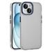 For Apple iPhone 15 6.1 Hard Crystal Back Transparent Chrome Edge Camera Cover Lens Protection Shockproof Hybrid Case Cover Blue