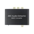 ARC Audio Extractor HD-MI Audio Return Channel DAC Audio Converter Digital HD-MI Optical SPDIF Coaxial and Analog- 3.5mm