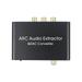 ARC Audio Extractor HD-MI Audio Return Channel DAC Audio Converter Digital HD-MI Optical SPDIF Coaxial and Analog- 3.5mm