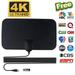 Flat 4K Indoor TV Antenna Aerial Digital HDTV Antennas 50 Miles Range Booster