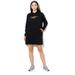 Nike Dresses | Nike Women's Nike Swoosh Logo Graphic Cotton Long Sleeve Hoodie Dress Size M | Color: Black | Size: M