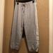 Victoria's Secret Pants & Jumpsuits | Nwt Victoria’s Secret Angel Capri Joggers. Super Soft & Cute. Vs Angel Logo. | Color: Gray/White | Size: Sp