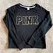 Pink Victoria's Secret Tops | Pink Cheetah Sweatshirt | Color: Black | Size: L