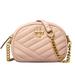 Tory Burch Bags | Nwt Tory Burch Kira Chevron Leather Camera Crossbody Bag Devon Sand Authentic | Color: Pink/Tan | Size: Small