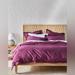 Anthropologie Bedding | Anthropologie Relaxed Line-Cotton Duvet Cover Size King New | Color: Purple | Size: King