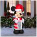 Disney Holiday | 6 Ft Disney Mickey Mouse Holding A Wish List Christmas Inflatable 2023 New | Color: Red | Size: Os