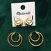 Madewell Jewelry | 2 Pairs Gold Madewell Hoop Earrings Nwt | Color: Gold | Size: Os