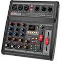 Pyle Pro PMX462 3-Channel Audio Mixer with Built-In FX and USB Interface PMX462